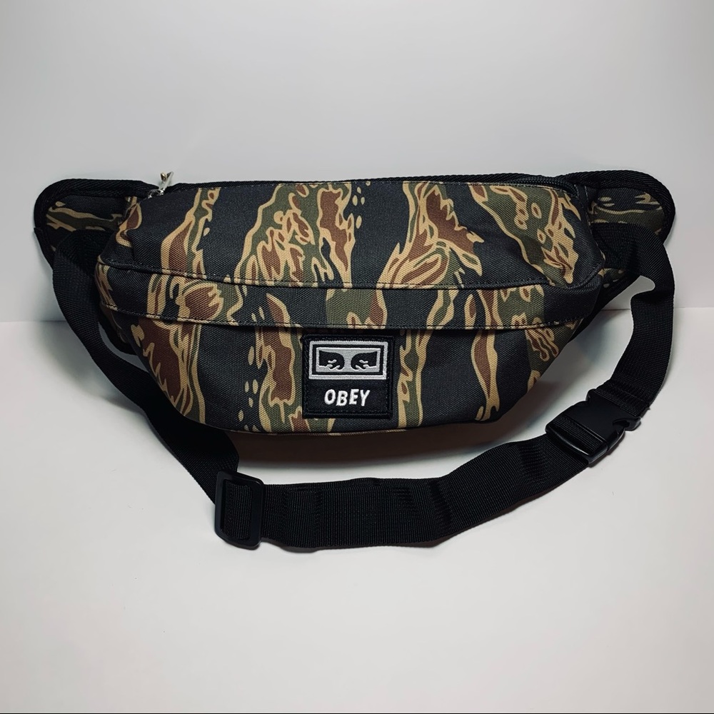 OBEY Drop Out Sling Pack - Tiger Stripe Camo - NWT